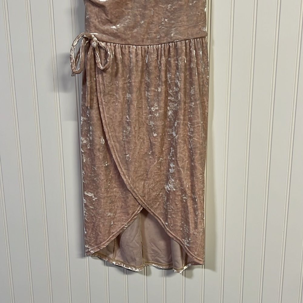Weissman Pink Velvet Dance Costume Dress Recital Performance Dress Adult S - Picture 4 of 9